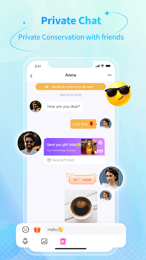 Beela Chat - Voice Room Screen 3