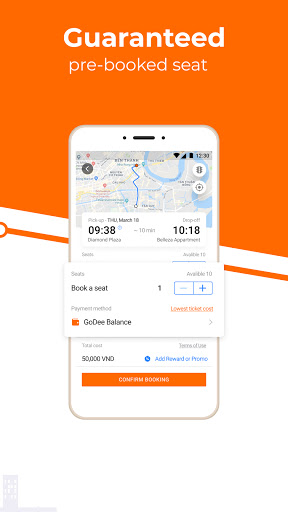 GoDee — shuttle bus booking Screen 3