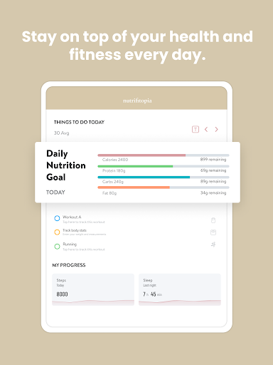 Screenshot of nutrifitopia