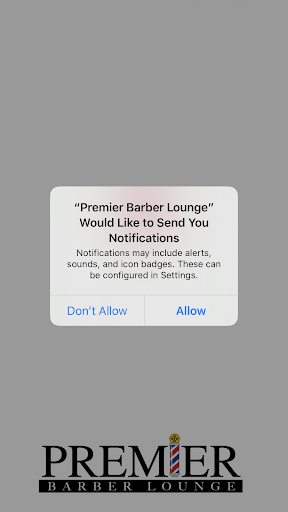 Android application Premier Barber Lounge screenshort