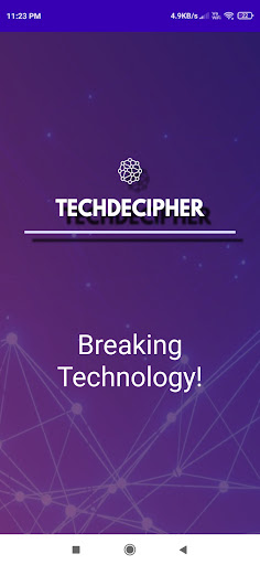 Android application TechDecipher screenshort