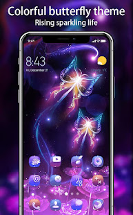 Colorful Shining Butterfly Theme for Galaxy M20