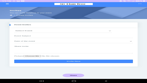 Android application Clan Tree screenshort