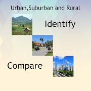 Urban,Suburban and Rural  Icon