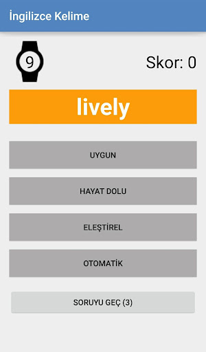 İngilizce Kelime Testi