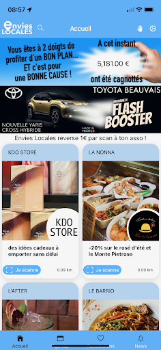Android application envies LOCALES screenshort