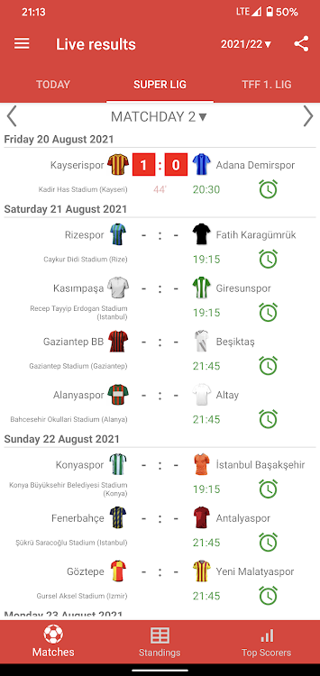 Live Scores for Super Lig 2023 - 4.4.6 - (Android)