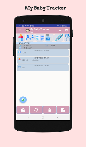 Android application My Baby Tracker - Baby Log screenshort