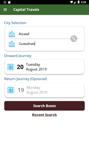 Capital Travels Screen 2