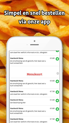Android application Cafetaria t Sluisje screenshort