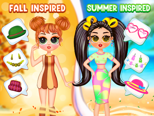 Android application Chibi Doll Makeover Game DIY screenshort