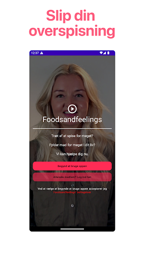 Android application Foodsandfeelings screenshort