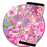 Beautiful Pink Rose Theme icon
