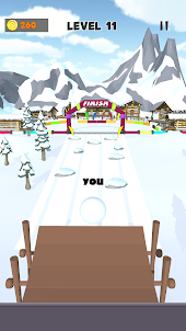 Snow Race 3D: Snowball io