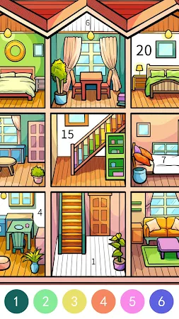 Game screenshot Pop Color-Рисование по номерам mod apk