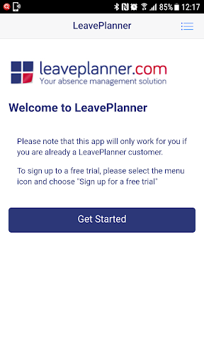 Android application LeavePlanner screenshort