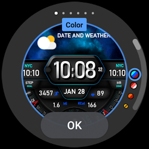 Captura 40 PER017 Axis Digital Watch Face android