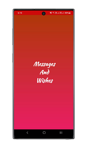 Android application Messages and Wishes screenshort