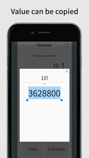 Factorial Calculator Screen 3