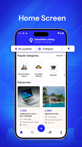 Android application Classified Listing screenshort