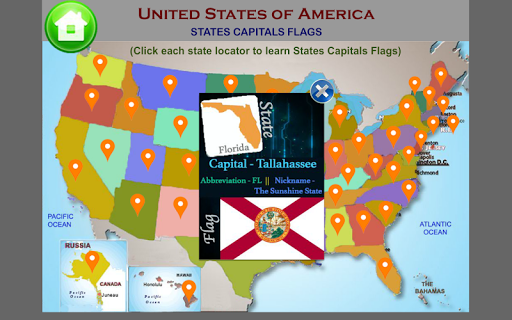 United States Map Quiz Game - Screen 2
