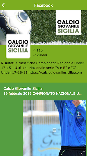 Calcio Giovanile Sicilia Screen 2