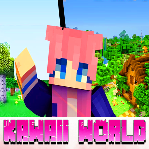 Kawaii World mod for Minecraft logo