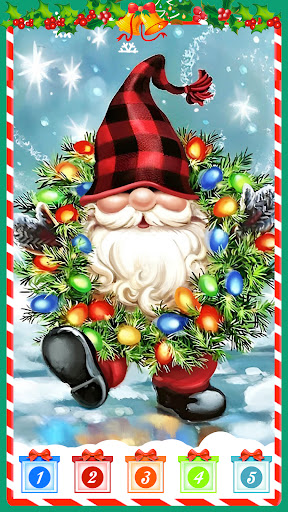 Christmas Game Color by number