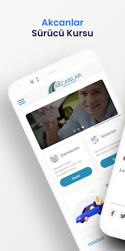 Android application Akcanlar Sürücü Kursu screenshort
