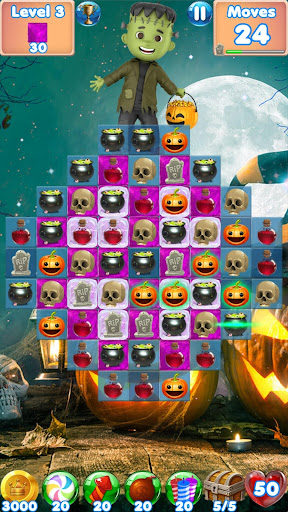 Halloween Games 2 - fun puzzle games match 3 games 20.11.28 screenshots 2