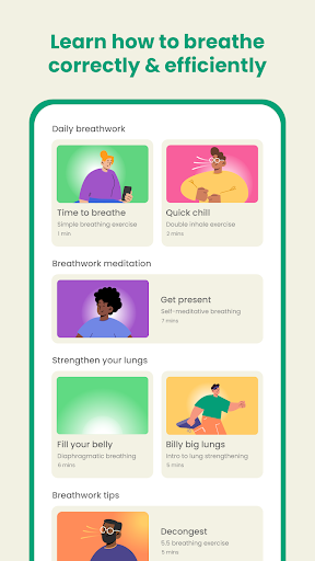 Screenshot of Exhale: Guided Breathwork