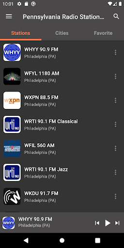 Android application Pennsylvania Radio Stations screenshort