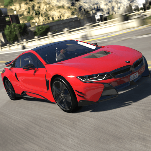 BMW I8 Mega Ramp Extreme Drive logo
