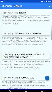 Chemistry Form 2 notes 1.0.2 APK + Mod (Free purchase) for Android