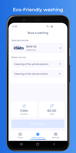 Android application WashCar screenshort