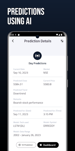 StockSense: Analyze & Predict Screen 3