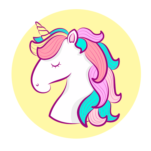 Kawaii Unicorn Birthday  Icon