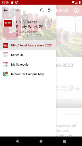 Android application UNLV Rebel Ready Week 2023 screenshort