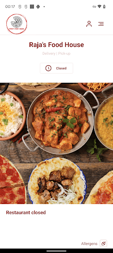 Android application Raja's Food House LS13 screenshort