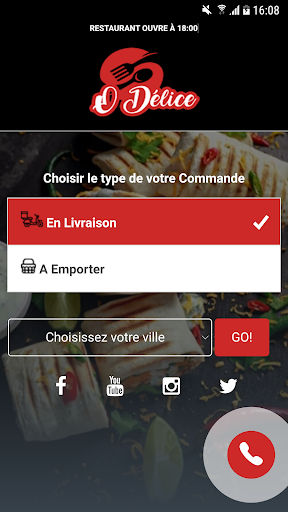 Android application O Delice screenshort