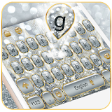 Luxury Silver Glitter Keyboard icon