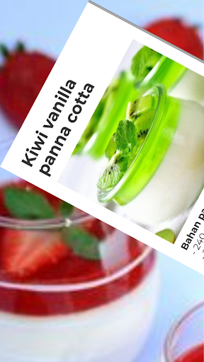 Android application resep sederhana panna cotta screenshort
