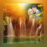 Colorful Waterfall Photo Frame icon