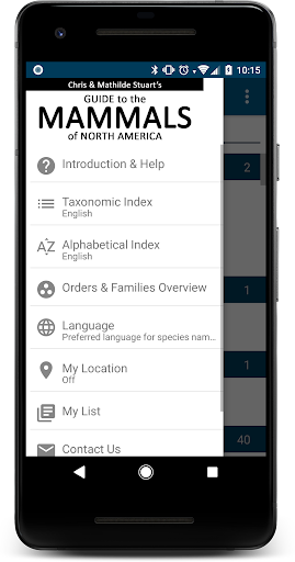 Stuarts North American Mammals Screenshot