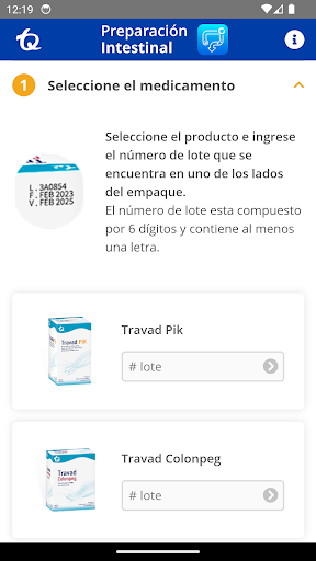 Preparación intestinal Screen 2