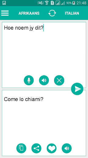 Albanian Italian Translator Screen 2