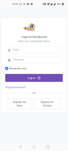 Android application DeliveryBabu Partner screenshort