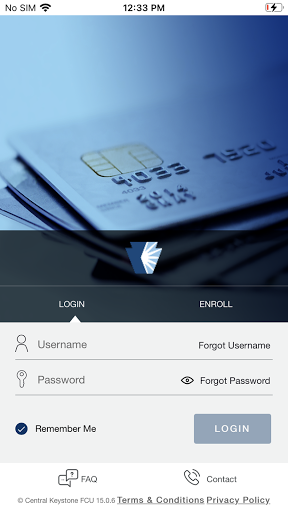Android application Central Keystone Visa Card screenshort