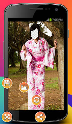 Japanese Kimono Photo Montageのおすすめ画像4
