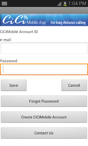 Android application CiCiMobile screenshort
